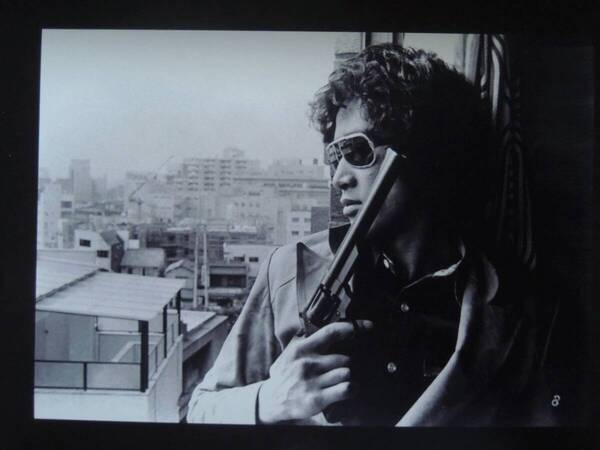 A4 額付き ポスター 松田優作 Yusaku Matsuda マグナム Black White 写真 Photograph