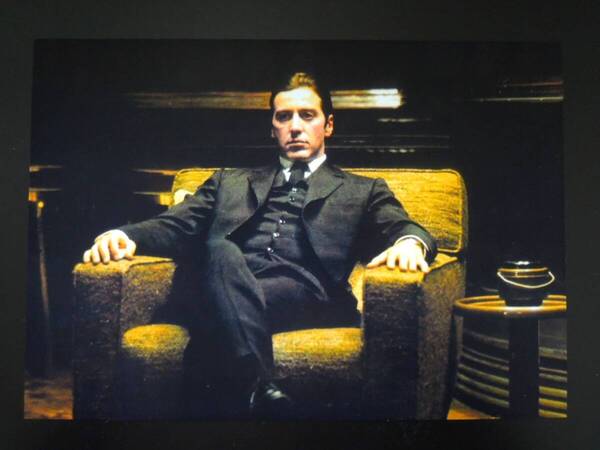 A4 額付き ポスター アルパチーノ Al Pacino ゴッドファーザー The Godfather マフィア 椅子
