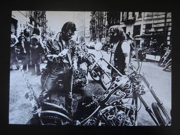 A4 額付き ポスター 舘ひろし ヘルズエンジェルス HELLS ANGELS アメリカ 地獄の天使 ハーレー バイク