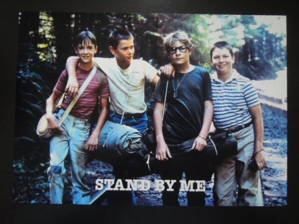 A4 額付き ポスター Stand by Me スタンドバイミ River Phoenix リバーフェニックス 仲間