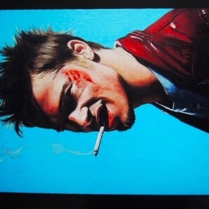 A4 額付き ポスター ファイトクラブ Fight Club ブラッドピット Brad Pitt ブラピ アート