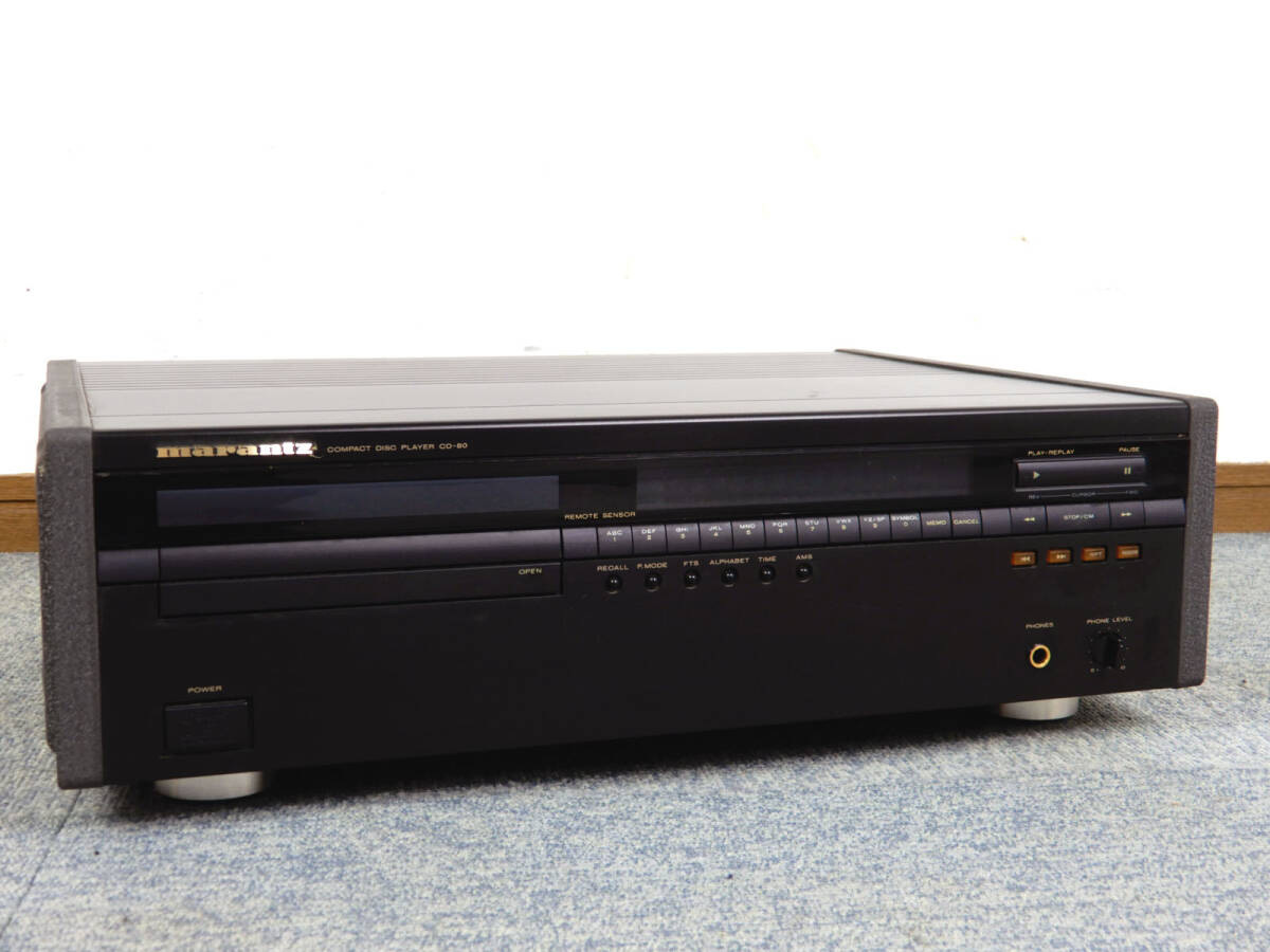 Marantz マランツ CDプレイヤー ブラック CD-80 ベルギー製 希少 Amazon | marantz マランツ CD-80 ブラック CDプレイヤー | Marantz