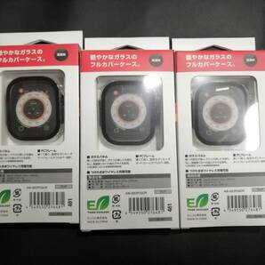 【3コ】エレコム Apple Watch Ultra 49mm フルカバーケース プレミアムガラス 高透明クリア AW-22CFCGCR 4549550276481