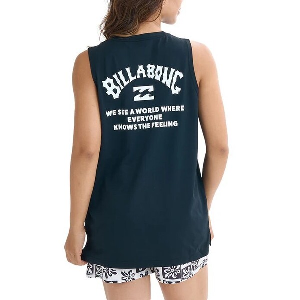★送料無料★2025春夏 新品【BILLABONG/ビラボン】【水陸両用】MORFY RASH TANK TOP サーフタンクトップ BLK レディースL BF01C867