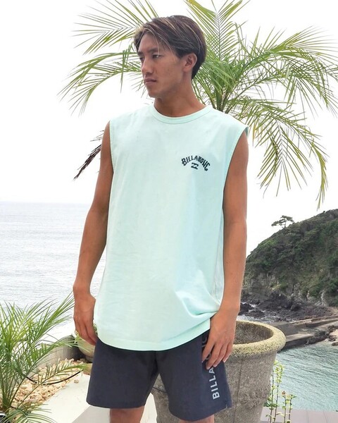 ★送料無料★2025春夏 新品【BILLABONG/ビラボン】ARCH PUFF タンクトップ【WIDE FIT】 SEA メンズXL BF01A350