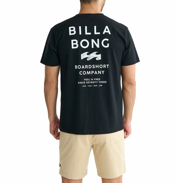 ★送料無料★2025春夏 新品【BILLABONG/ビラボン】SUN SCREEN Tシャツ BLK メンズL BF01A203