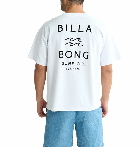 ★送料無料★2025春夏 新品【BILLABONG/ビラボン】ONE TIME Tシャツ 【WIDE FIT】 WHT メンズXL BF01A212