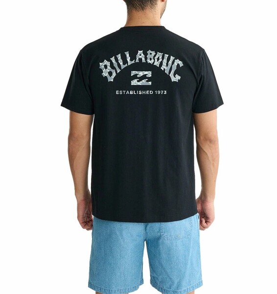 ★送料無料★2025春夏 新品【BILLABONG/ビラボン】ARCH FILL Tシャツ BLK メンズM BF01A201