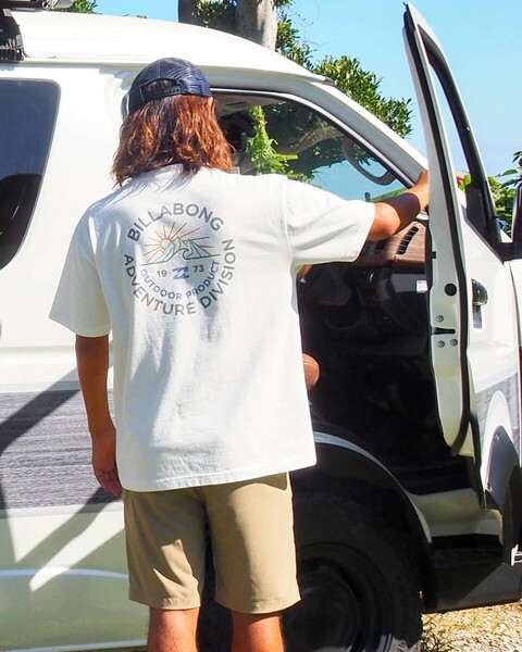 ★送料無料★2025春夏 新品【BILLABONG/ビラボン】 ROCKIES Tシャツ 【OVER FIT】 WHT メンズXL BF01A217