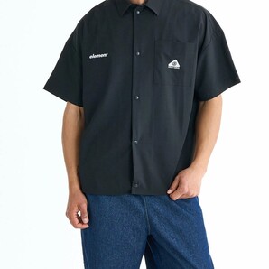 【SALE】★送料無料★2025春夏 新品【ELEMENT/エレメント】【水陸両用】WATER SHIRTS SS 半袖シャツ FBK メンズL BF02A120