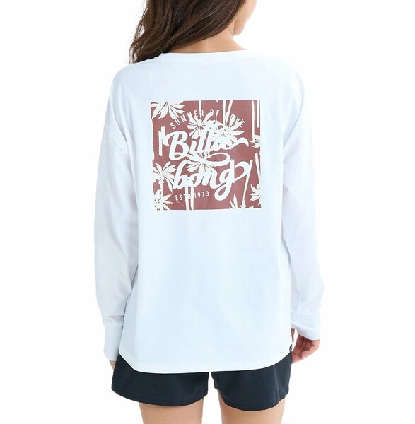 ★送料無料★2025春夏 新品【BILLABONG/ビラボン】【水陸両用】MORFY LS TEE RASH 長袖ラッシュガード NUT レディースM BF01C853