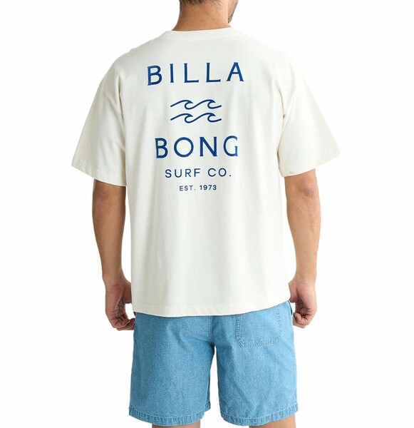 ★送料無料★2025春夏 新品【BILLABONG/ビラボン】ONE TIME Tシャツ 【WIDE FIT】 CRM メンズXL BF01A212