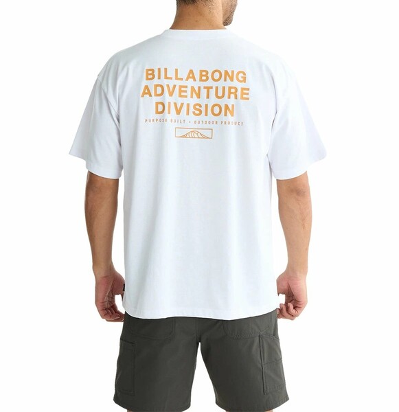 ★送料無料★2025春夏 新品【BILLABONG/ビラボン】 ADIV LOGO 2.0 Tシャツ【WIDE FIT】 WHT メンズXL BF01A219