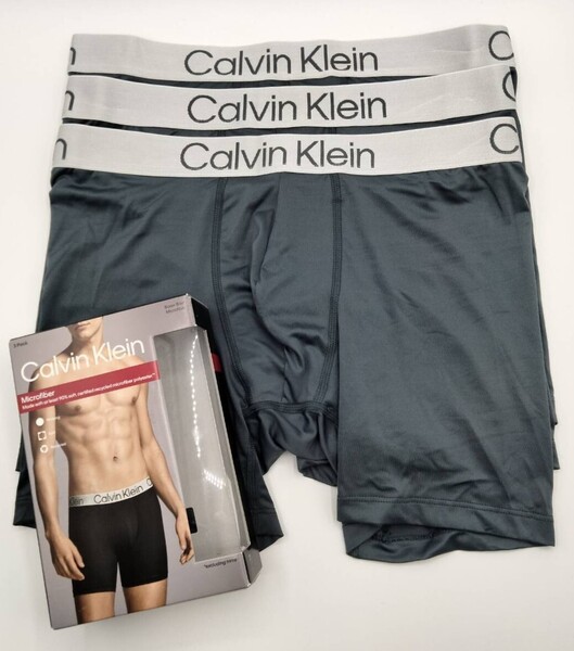 【Lサイズ】Calvin Klein(カルバンクライン) ボクサーブリーフ 3枚セット メンズボクサーパンツ 男性下着 NP2852