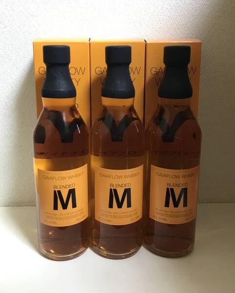 送料無料 3本セット ガイアフロー 静岡蒸溜所 ブレンデッド M ウイスキー 48% 500ml 箱付き