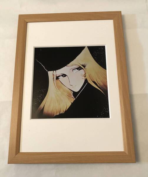 kj ★額装品★ 3 松本零士 メーテル 貴重イラスト A4額入り ポスター風デザイン 昭和レトロ 銀河鉄道999 漫画 アニメ 映画 dvd 戦艦ヤマト