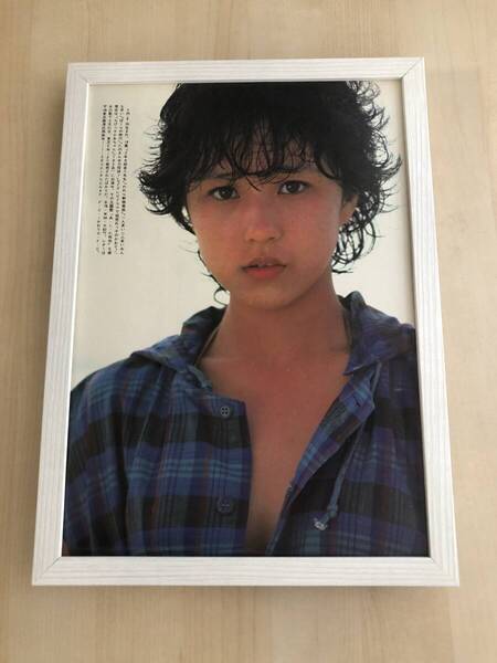 kj ★額装品★ つちやかおり 18歳 グラビア 貴重写真 A4額入り ポスター風 アイドル 女優 ドラマ dvd CD レコード