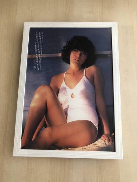 kj ★額装品★ 15歳 武田久美子 グラビア セクシー 水着 貴重写真 A4額入り ポスター風 アイドル 女優 下着 映画 ドラマ 女子高生