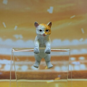 縁にかけられるアニマル 猫 フィギュア ねこ ネコ