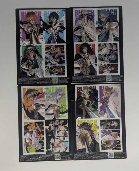 セブンイレブン限定 BLEACH クリアシート クリアポスター 全4種 コンプリートセット