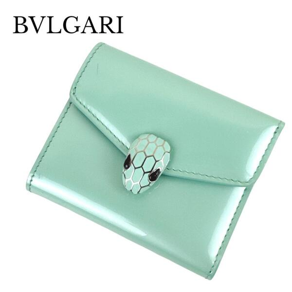 BVLGARI ブルガリ 三つ折り財布 コンパクトウォレット セルペンティフォーエバー