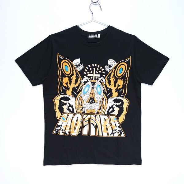 【送料無料】ゴジラvsモスラ/モスラ Tシャツ feat.STUDIO696/BANDAI/バンダイ/ブラック/Mサイズ