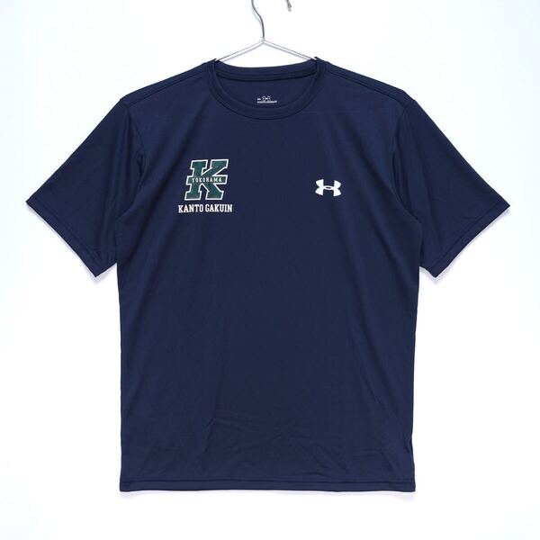 【送料無料】関東学院大学/UNDER ARMOUR(アンダーアーマー)/半袖ドライTシャツ/MTR8125 UAテックHG SS/ネイビー/Sサイズ
