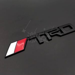 TOYOTA TRD 3D エンブレム 金属製ブラック1枚【新品、送料込み】