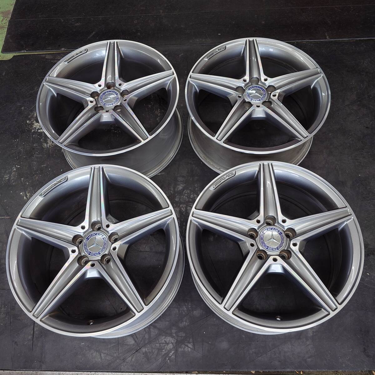 送料無料　メルセデスAMG 18インチ7.5J +33 +44 メルセデスベンツ A / B クラス W177 純正 AMG 4本 ホイール 7.5