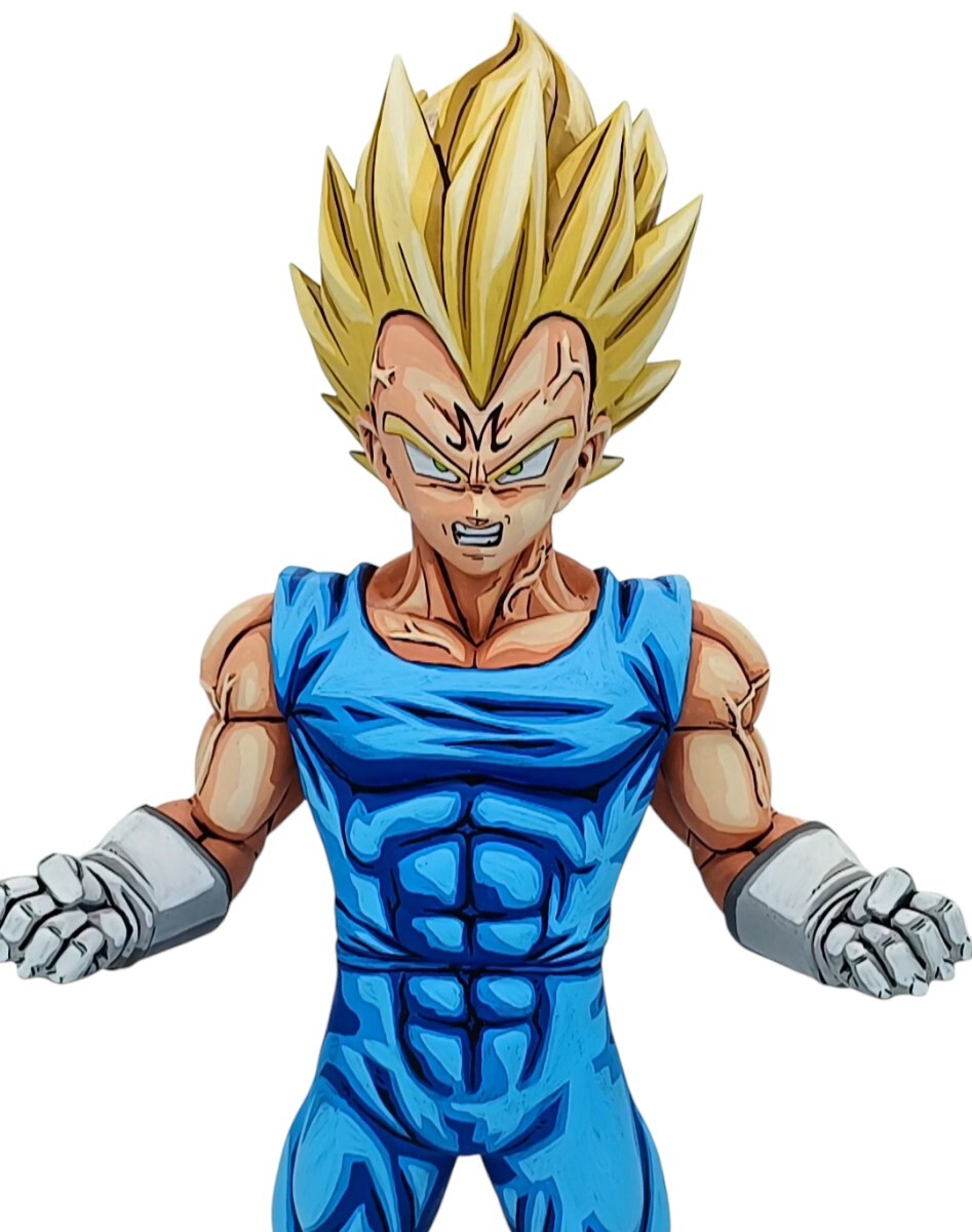 ★ドラゴンボール ベジータ　イラスト風 2D リペイント 二次元彩色　フィギュア ドラゴンボール ベジータ 初期カラー フィギュア フルリペイント