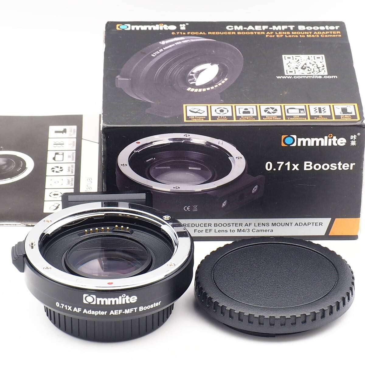 一年保証付きCommlite CM-AEF-MFT Booster0.71 X 一年保証付きCommlite CM-AEF-MFT Booster0.71 X
