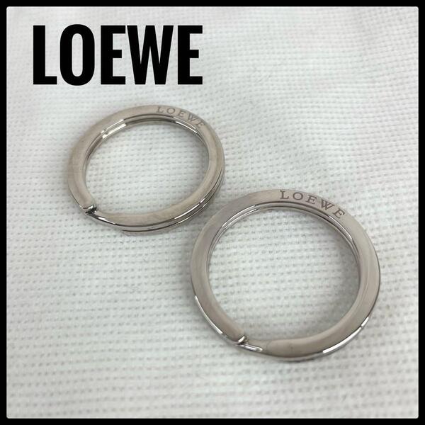 ◆ 美品 ◆ LOEWE ロエベ キーリング シルバー 2点セット キーホルダー