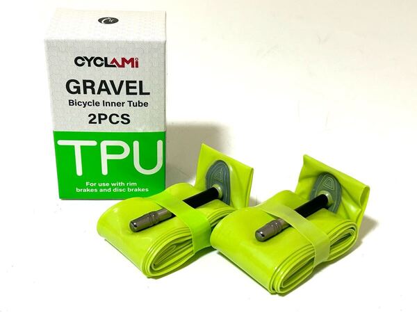 【送料無料】CYCLAMI TPUチューブ 700×32-47C 仏式バルブ長45mm 新品2個入セット《グラベルロード/シクロクロス/ETRTO630/ETRTO635》