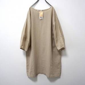 新品 24年 studio CLIP 快適に着れます ランタンスリーブチュニックワンピース