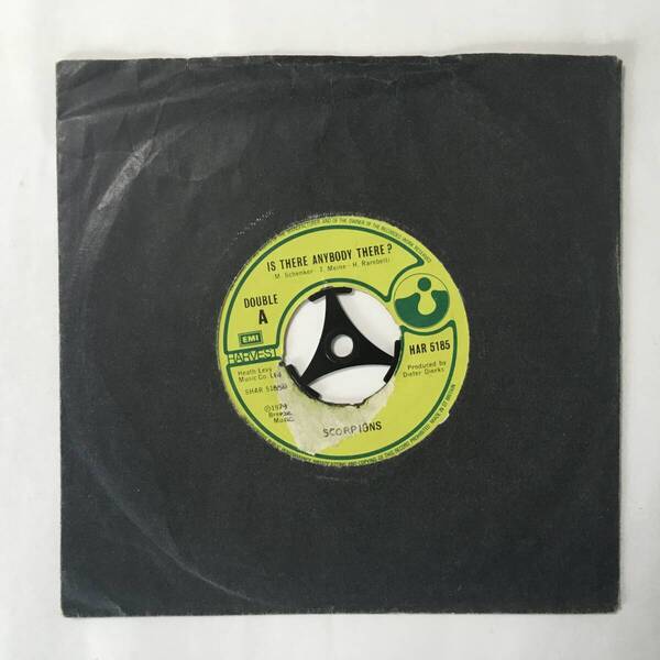 SCORPIONS IS THERE ANYBODY THERE UK盤 PROMO