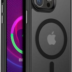 iPhone14ProMax用 ケース 半透明 マグネット搭載 H65