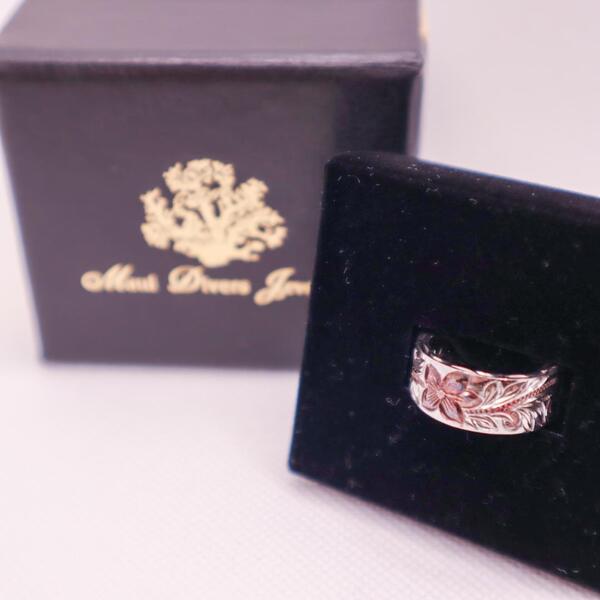 マウイダイバーズジュエリー/Maui Divers Jewelry 花彫刻シルバーリング 指輪 Silver925 ハワイ
