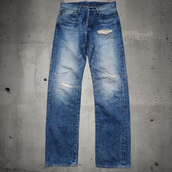 ジャパンブルージーンズ/JAPAN BLUE JEANS ダメージ加工セルビッチデニムパンツ JB0463 セルヴィッチ 日本製 ハチノス コートジボワール綿