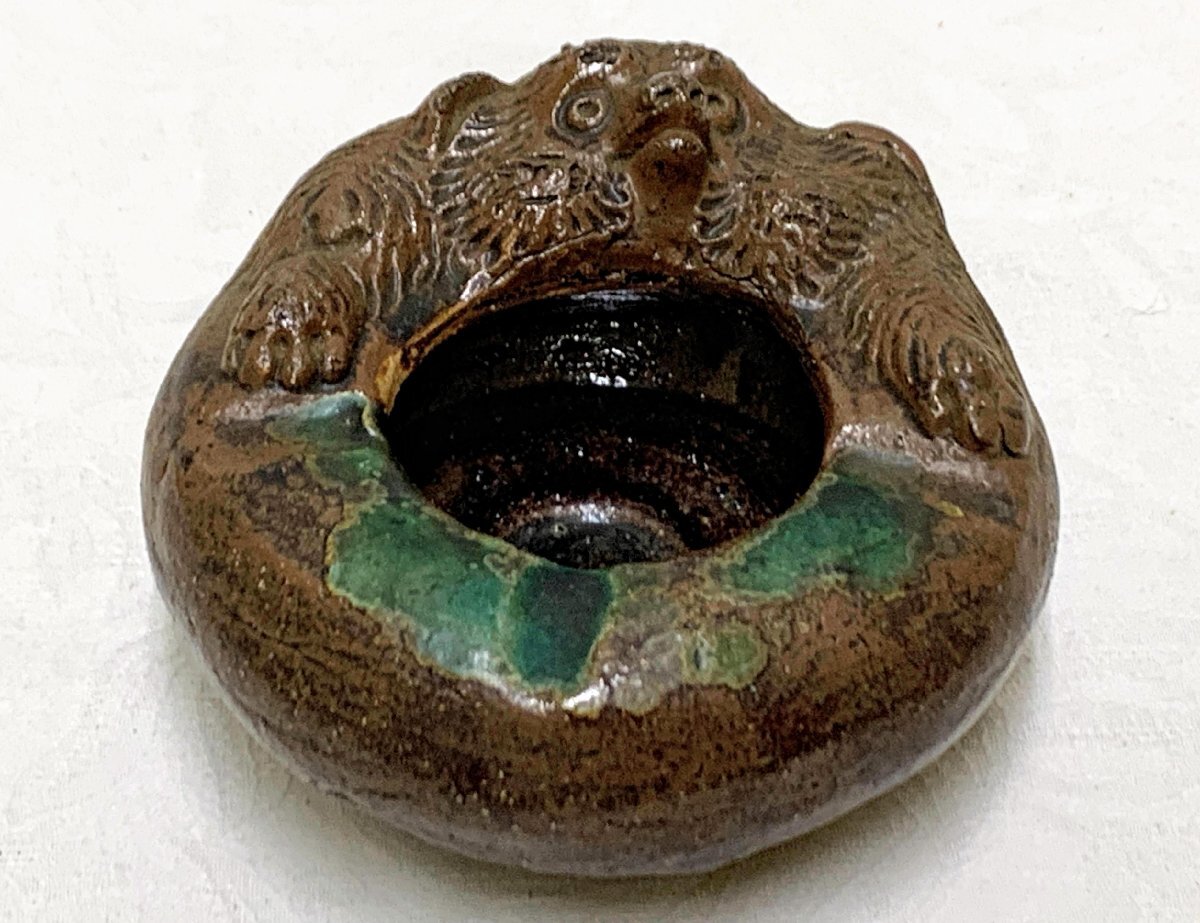 囲碁を打つ狸 在銘 陶器 タヌキ 置物 骨董品、美術品 - メルカリ