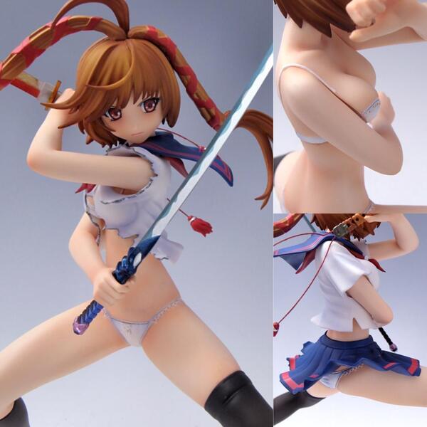 美少女のセーラー服が徐々に破れ、最後はパンティとブラだけの姿に!!少しずつ裸になっていくエロス!!美城暁