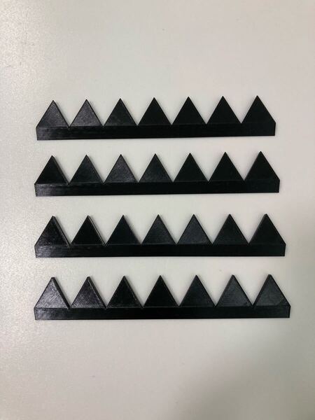 シェブロン形状 実効空力デバイス7山 4枚セット