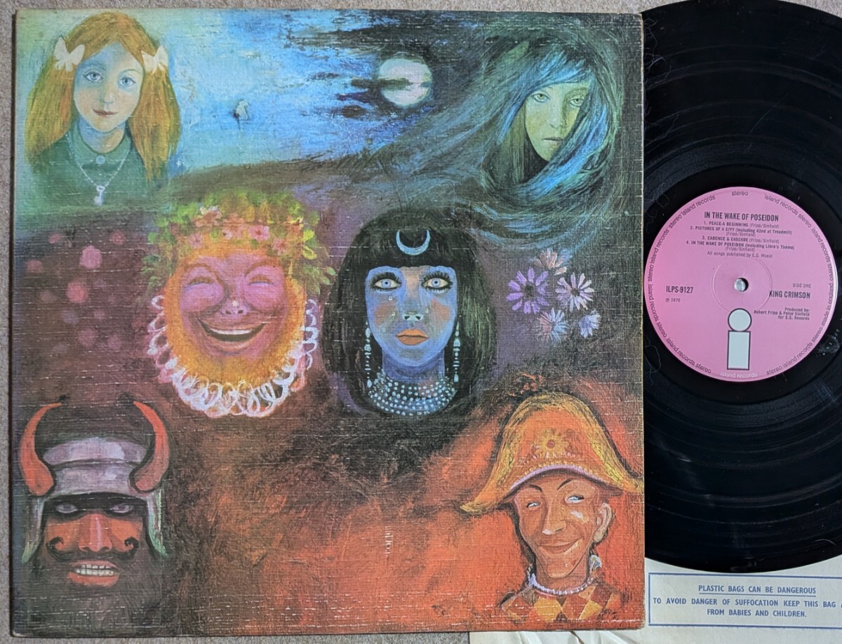 希少シュリンク+シール帯付米ORG見開き KING CRIMSON /ポセイドン Yahoo!オークション -「king crimson in the wake」(レコード