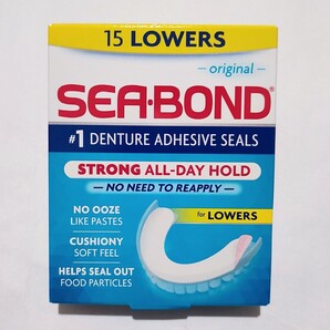 15枚 シーボンド Denture Adhesive Seals オリジナル 下部用 SEA-BOND エーザイ 入れ歯用シート 入歯安定剤 seabond