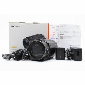15187 ★美品★ SONY FDR-AX45 ソニー 4K ハンディカム 64GB 内蔵 デジタル ビデオカメラ