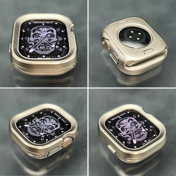 アップルウォッチ アルミニウムケース チタンカラー applewatch 46mm 49mm 45mm 44mm 41mm 40mm ウルトラ