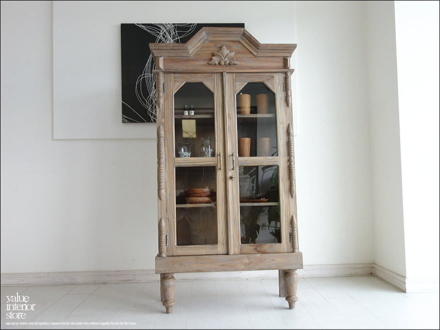 ガラスキャビネット　リサイクルウッド　未使用 2025年最新】Yahoo!オークション -チークガラスキャビネットの