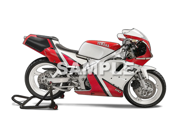即決送料無料 ヤマハTZR250後方排気 バイクグラフィック 額付きインテリア雑貨 YAMAHA TZR250SP 3MA 1990倒立