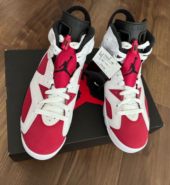 NIKE エアジョーダン6 カーマイン 2021 US9.0 27.0cm 新品未使用 CT8529 106 ナイキ AIR JORDAN