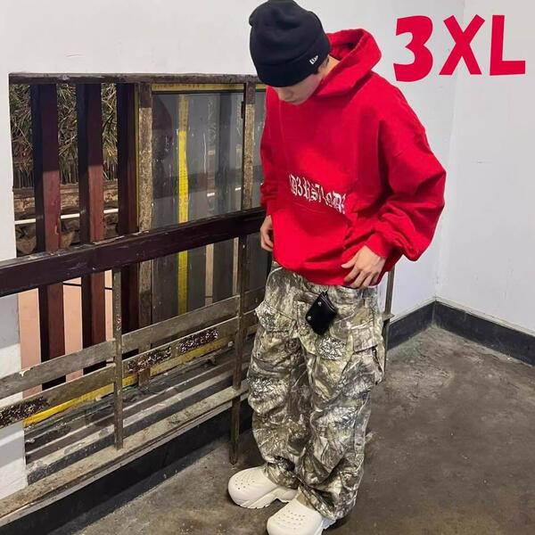 リアルツリー 迷彩柄 カーゴパンツ 3XLサイズ ワイドパンツ 男女兼用