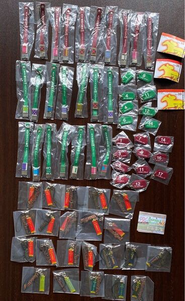 新品 65個 セット JRA PRC カプセルコレクション 競馬 グッズ ガチャ Vol.10 Vol.16 ストラップ ゼッケン ネームプレート 2009 2012
